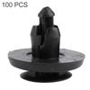 EBTOOLS Body Buckle, Push Type Hood Bumper Mud Guard Liner Fastener Retainer Clip for Toyota 90467-07166 (100Pcs)