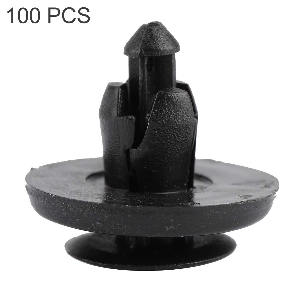 EBTOOLS Body Buckle, Push Type Hood Bumper Mud Guard Liner Fastener Retainer Clip for Toyota 90467-07166 (100Pcs)