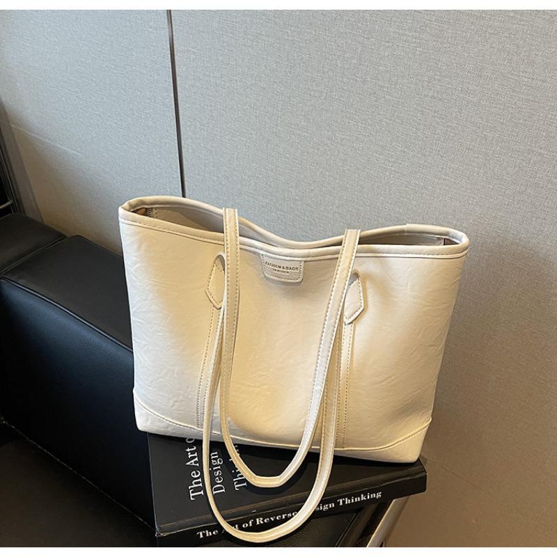 Large capacity bag women's new casual versatile shoulder bag fashion college bag commuter tote bag