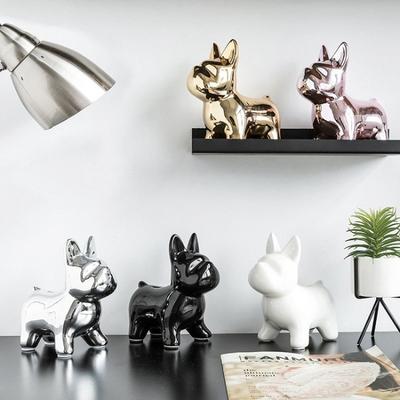 Money Boxes Piggy Bank European Method Dog Fighting Desktop Ornament Female Creative Cute Artistic Animal Room Living Decoration