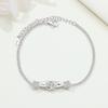 Orstarry S925 Silver Bracelet Chain Lucky Hand Rose Infinite Love Bow Bracelet Chain Charms Jewelry Gift For Women