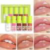 Cross-border Transparent Lip Oil Set: Mirror Shine, Moisturizing, Long-lasting, Non-stick Cup Lip Gloss