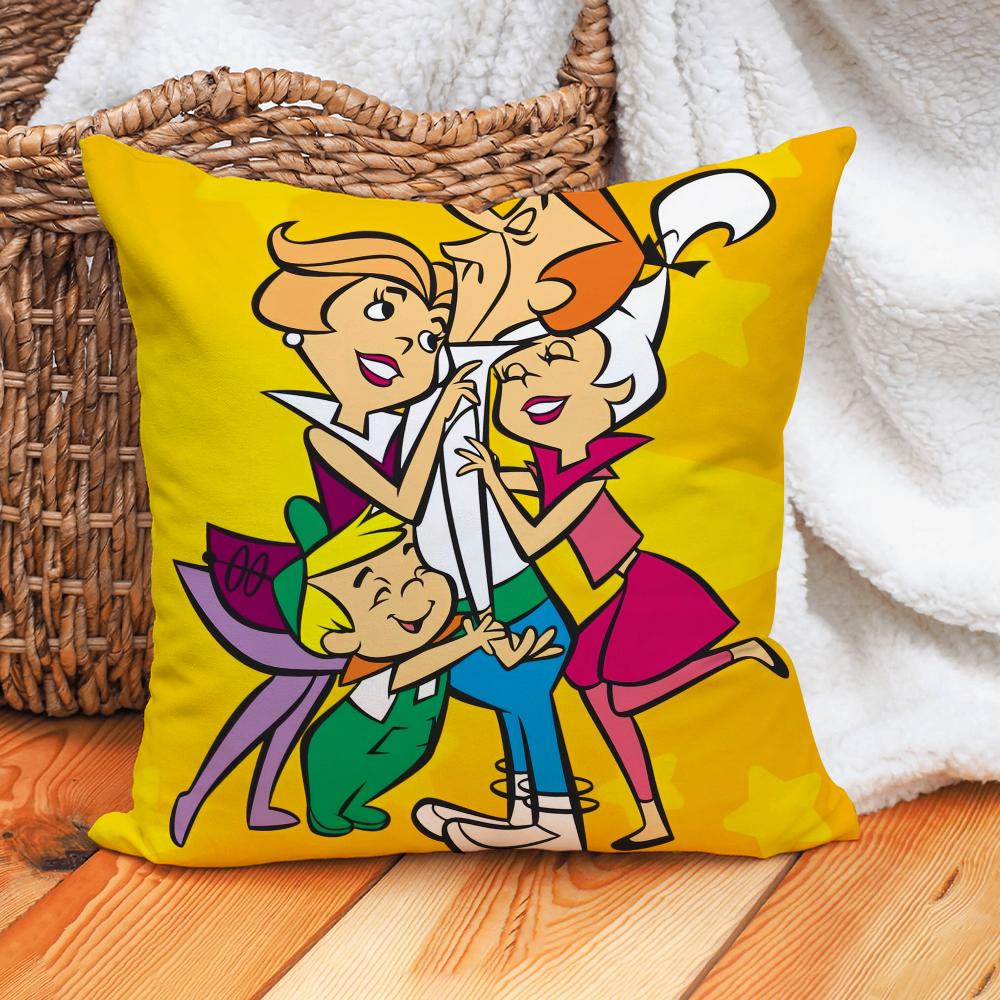 Cartoon The J-Jetsons Pillow Case Home Cushion Cover Suitable For Office Sofa Car Suitable For All Seasons
