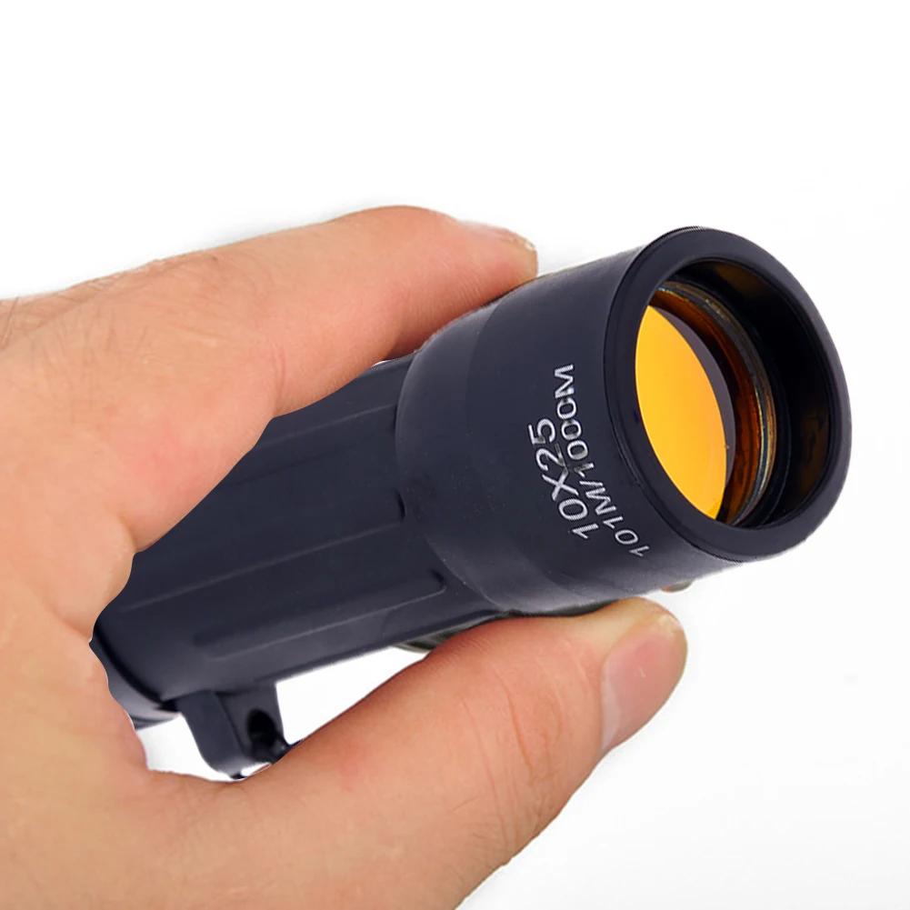 10x25 Outdoor Telescope Night Vision Mini Hd Monocular Adjustable Focal Length With Cleaning Cloth For Bird Watching Tourism
