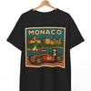 Koszulka Grand Prix Monako: Retro Riviera Pop Art Graficzna Koszulka