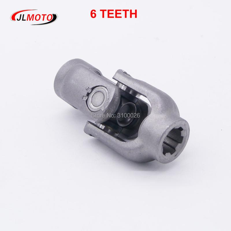 6T 17mm Podwójne D Fosforanowanie Uniwersalny Przegub Kulowy Kierownicy Dla ATV UTV Wózek Golfowy Buggy Pojazd Terenowy Stojak Przekładni