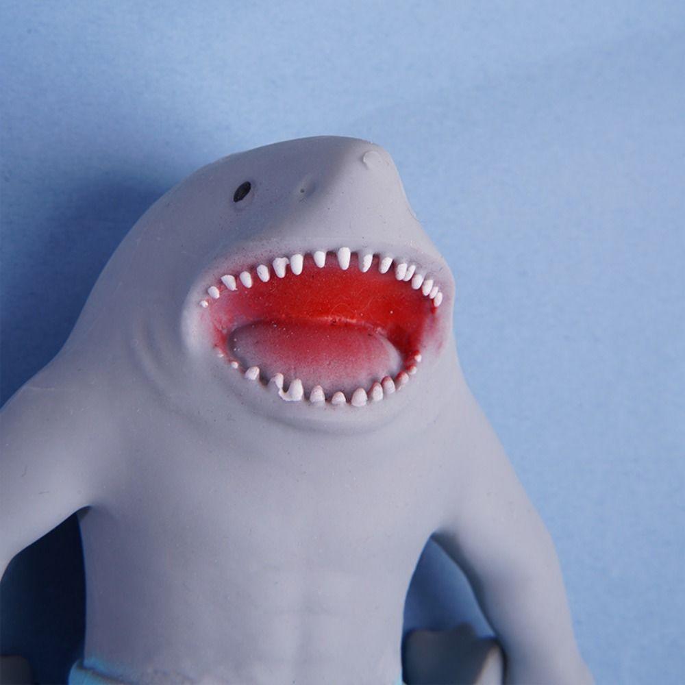 Kneading Shark Squeeze Toy Slow Rebound Sharkman Relax Toys Shark Fidgeting Toys  Practical Jokes