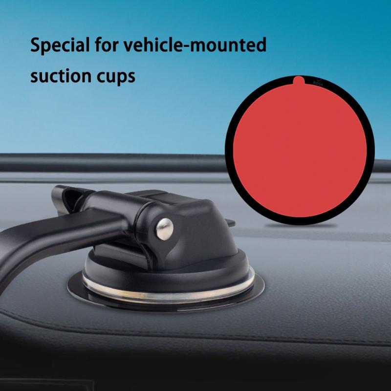 2PCS High Adhesion Suction Cup Pad Silicone Grip Disc Secure Phone Holder Base Mounting For Most Car Dashboard Designs