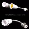 B22 to E27 Light Socket Extender Adapter Adjustable E27 to B22 Flexible Gooseneck LED Lamp Extension Socket Converter
