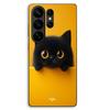 Case For Samsung Galaxy S26 Ultra Cute Cat Orange Background Maniacase