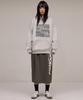 Hidden Damaged Logo Hoodie - Grey