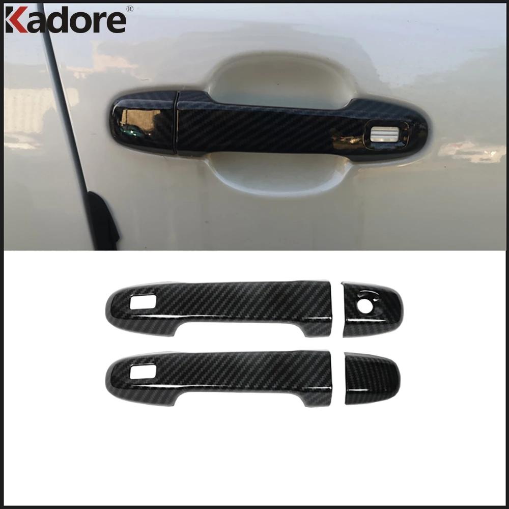 Front Door Handle Cover Trim For Toyota C-HR CHR 2016 2017 2018     Carbon Fiber Car Exterior Accessories