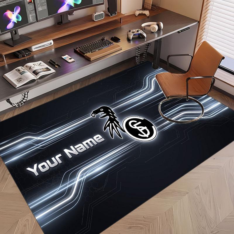 Custom Rug SC Freiburg Pattern Print Name Text Soft Non‑Slip Floor Carpet for Home Indoor Decoration