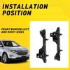 Bumper Retainer Equinox Left Right Side Bracket For 2018- Chevrolet Black 2x