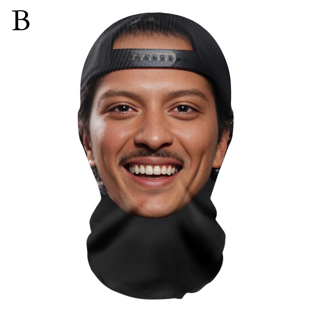 NUOVA APT Rose Mars Maschera Facciale Senza Cuciture Stampata in 3D Viso di Celebrità Maschera per Tutto il Viso Copricapo Divertente Sciarpa da Equitazione Copricapo Cosplay
