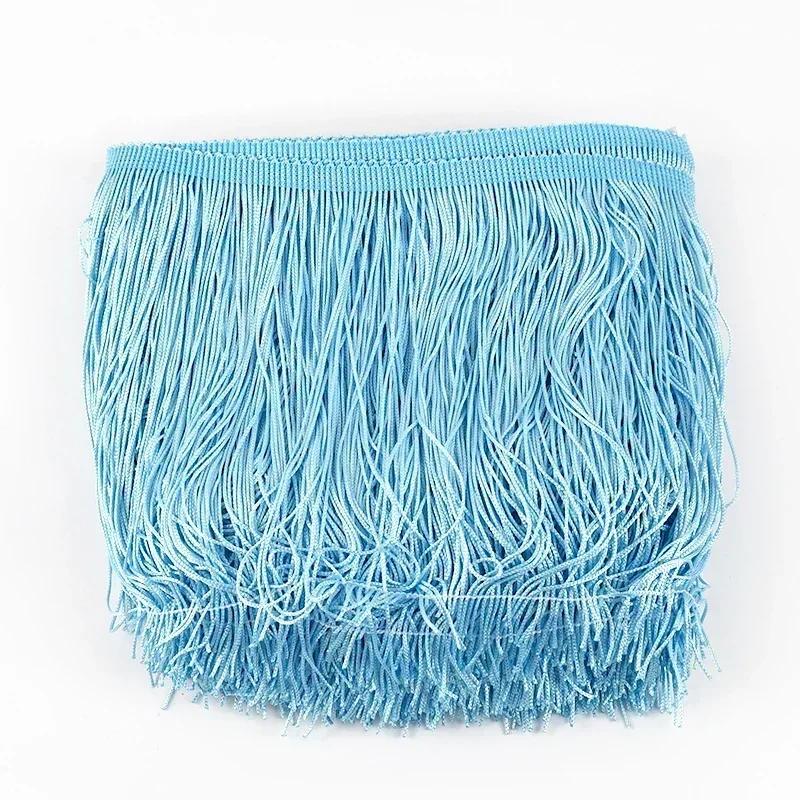 5M Meetee Polyester Tassel Fringes 10-30cm Lace Trim Ribbon for Dress Curtain Decorative Ribbons Fringe Fabric Sewing Accessory