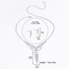 3PC Women's Fashion Hollow Design Tassel Necklace Earrings Zircon Set Wedding Banquet Party Holiday Gift