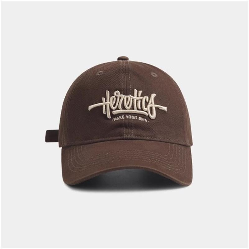 

Cotton Baseball Cap For Women With Wide Brim And Adjustable Fit For Sun Protection Brown