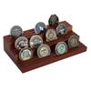 Wooden Three-Tier Medal & Coin Display Rack