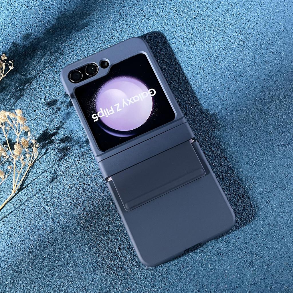 Phone Case for Samsung Z Flip 7 6 5 4 3 Flip7 Flip6 Flip5 Flip4 5G Hinge Silicone Protector Solid Color Hard PC Full Cover Skin