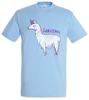 LLamicorn T-Shirt Mens Womens Tees Top Unicorn Fun Rainbow Fairytale Lama Horn Geek Nerd