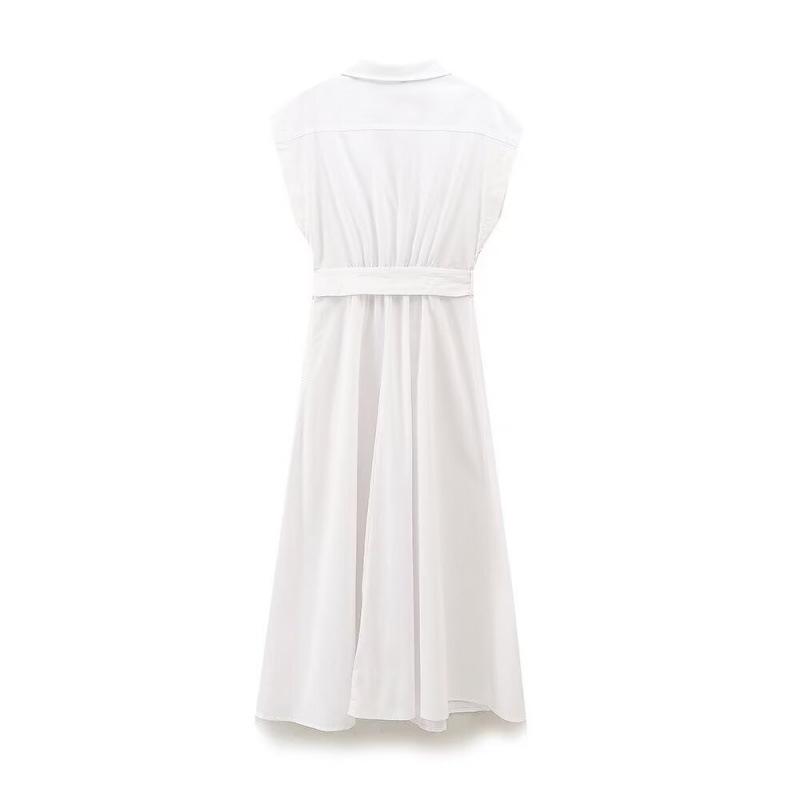 Summer European & American Holiday Style Women's Solid Color Long Dress
