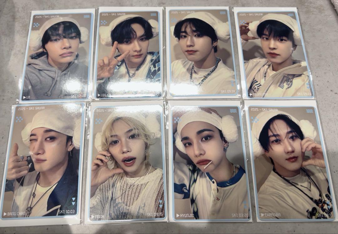 

[USED] STRAY KIDS JYP Pop-Up 10,000 Yen Purchase Bonus Trading Cards Complete Set of 8