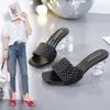 Open Toe Fashion Weave Womens Sandals All Match Roman Shoes Clear Heels Summer Female Luxury Party Zapatos De Mujer Plataforma