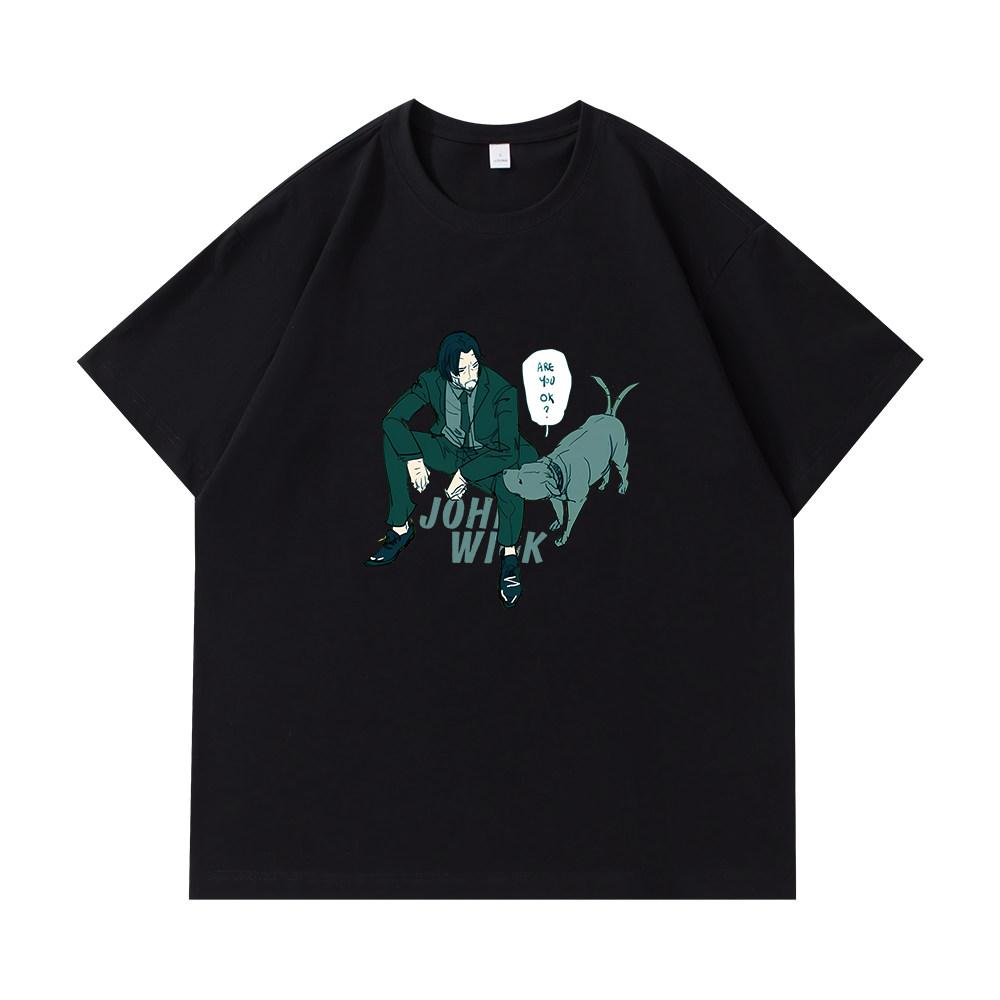 Fastpaced Pursuit 4 John Wick Keanu Reeves Pure Cotton T Shirt Unisexs Clothing and Womens Clothing 2026 Summer New TShirt