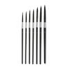 7 Pieces Black Swan Wood Nylon Wool Oil Painting Brush Acrylic Gouache Painting Set for Artists