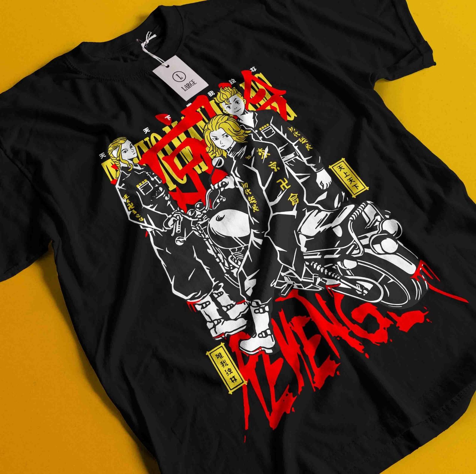 Tokyo Revengers T-Shirt Mens Womens Tees Top Manjiro Sano Shirt Takemichi Hanagaki Tshirt Ken Hakkai M