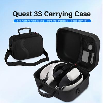 Carrying Case for Meta Quest 3S VR Headset Controllers Storage Case Shockproof Protective Bag Travel Bag for Meta Quest 3S