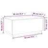 LED Coffee Table in Grey Sonoma 90 x 50 x 40 cm