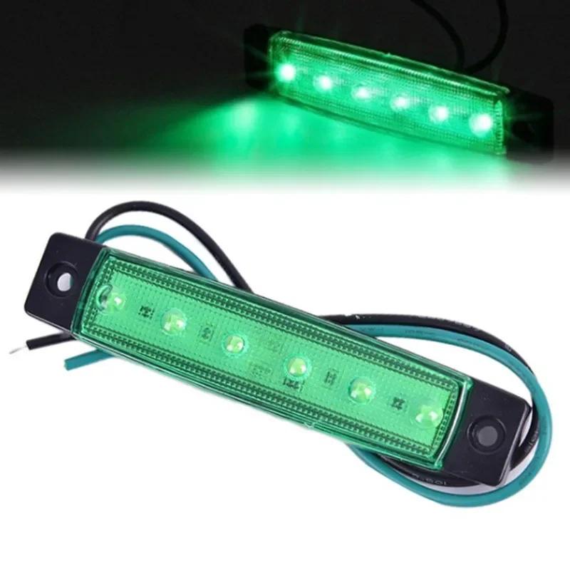 10PCS Truck Trailer Side Marker Indicators Light Car Signal Brake Rear Warning Tail Light LED 12V 24V Warning Lamp