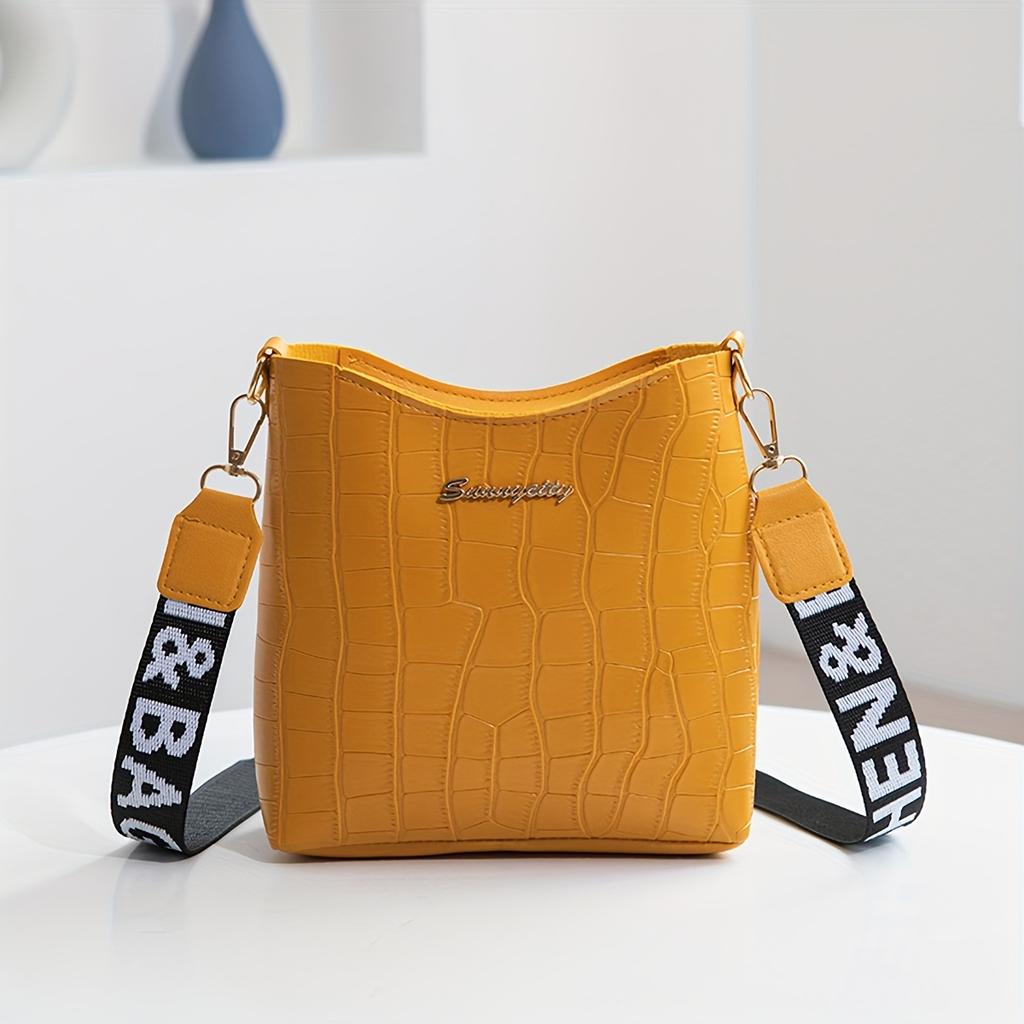 Fashionable And Color Pattern Large Capacity Bucket Bag for Women, Shoulder Bag