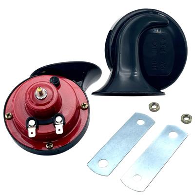 TIGRE BLANC General Purpose Electronic Horn 510Hz 110db Car Motorcycle Truck Set of 2 Red