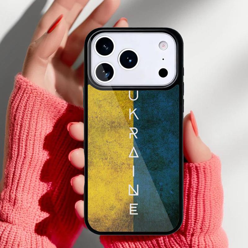 U=kraine Tryzub Flag Soft Phone Case for iPhone 17 Air 16e 15 14 13 Pro Max Back Cover for 12 11 Pro Coque