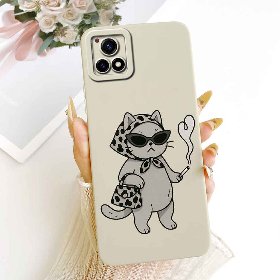 For vivo Y52s 5G V2057A Case Soft Silicone Back Cover For Vivo Y52S Y 52s 5G 6.58" Stylish Color Painting Phone Cases Bumper