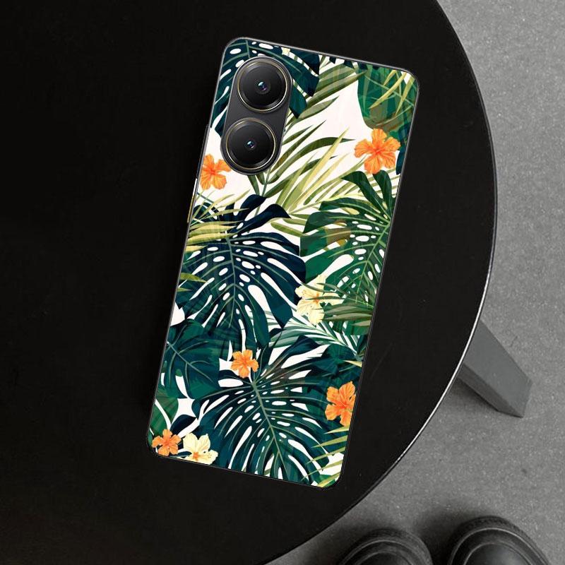 Summer Tropical Plants Green Leaf Phone Case Cover for Xiaomi Poco X6 X5 X7 Pro F7 Ultra Redmi 15C 15 13C 13 12C 12 10C 10 10A 9