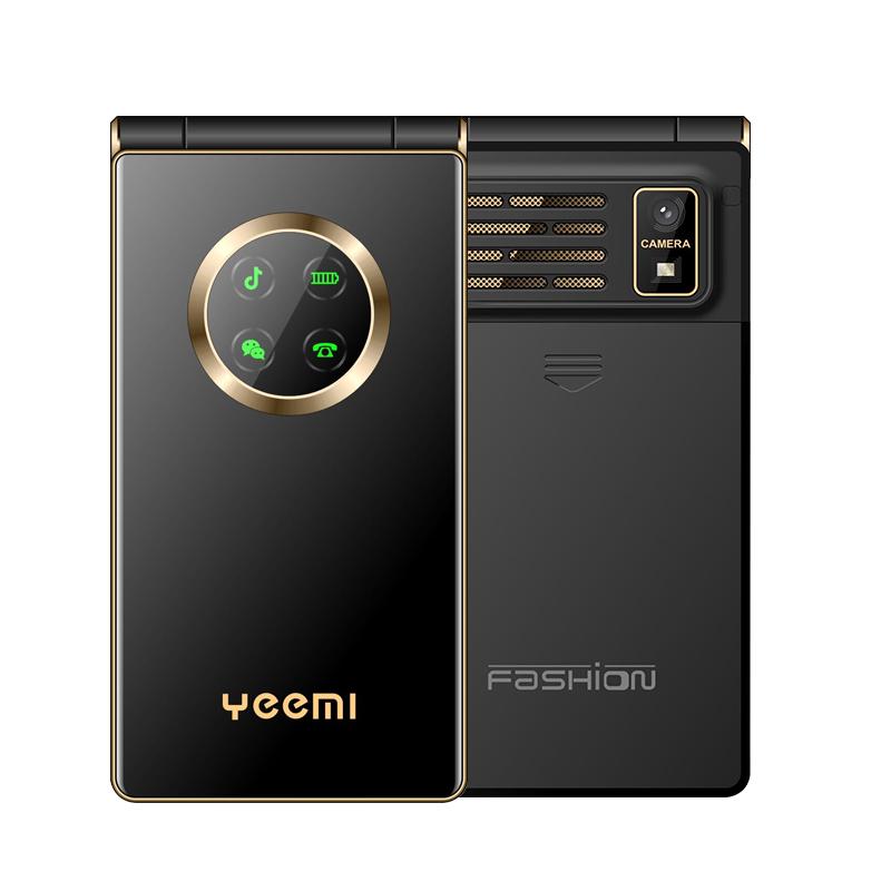 YEEMI M3-1 GSM 2G Flip Phone 2.8inches Screen Dual SIM Card 8MP Camera LED Light Loud Voice Big Button Mobile Phone