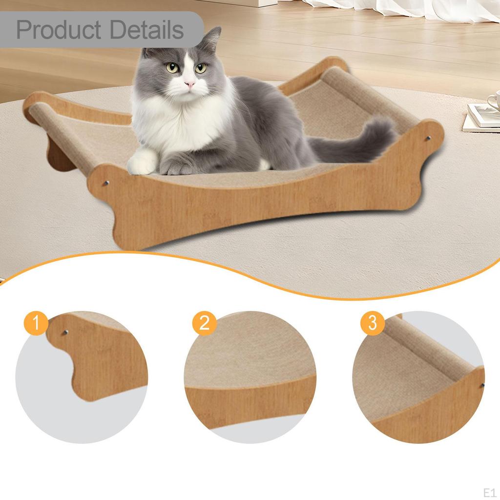 Cat Bed and Scratching Pad for Cats, Claw Toy Rest Area