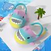 Fashion Shevalues Summer Shark Sandals For Children Lovely Cartton Kids Slippers Soft Sole Non-slip Beach Slides Fashion Shark Slippers