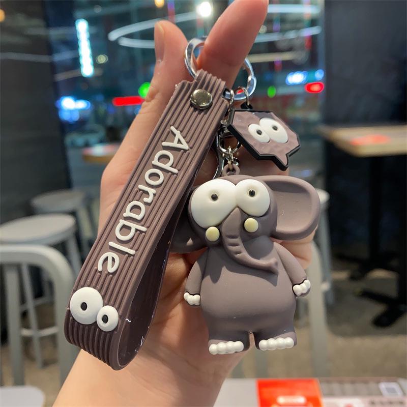 

Милий брелок Жираф з витрішкуватими очима - Мультяшна тварина Епоксидна підвіска для сумки