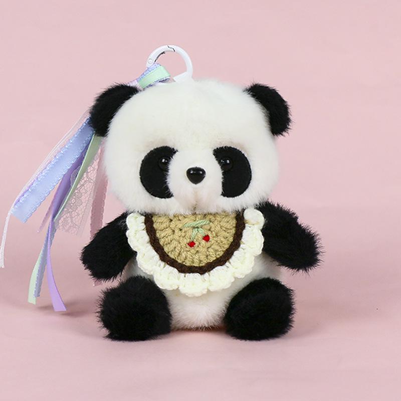 Premium Scented Panda Pendant Backpack: Dressed-Up Panda Doll In Various Styles