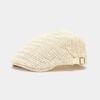 Hollow Straw Newsboy Cap Vacation Painter Beret Japanese Style Straw Beret  Travel