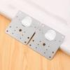 Rust Steel Cabinet Door Hinge Repair Plate for Cabinet Reinforcement Mounting for Both Side Damage Fixed