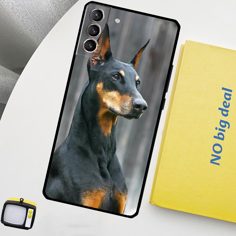 Dachshund Doberman Dog Phone Case For Samsung Galaxy S25 Ultra S20 S21 S22 S23 Plus S9 S10 S25 FE S24 Ultra Cover
