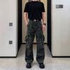 American Retro Camouflage Overalls Men's Summer High Street Vibe Casual Wide-leg Trousers Trendy Brand Versatile Straight Pants