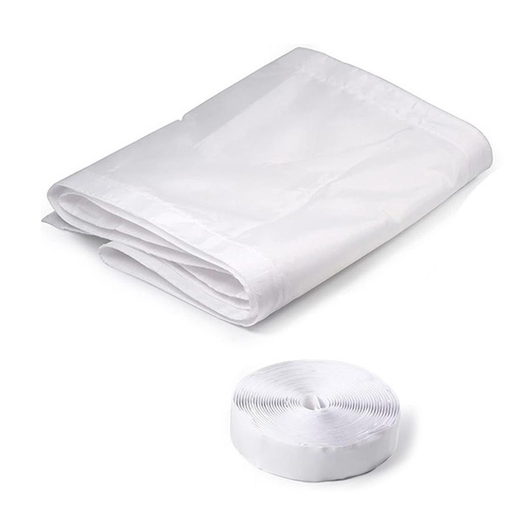 Przenośna uszczelka do klimatyzatora, zestaw uszczelek do okien skrzydłowych, osłony wymiany powietrza z zamkiem błyskawicznym i taśmą klejącą,