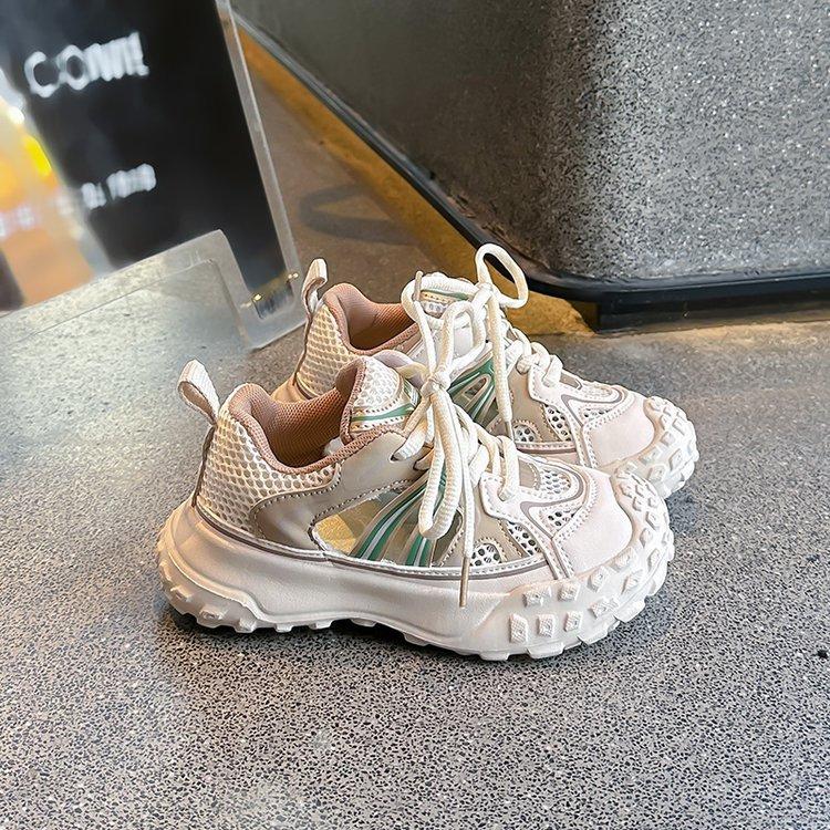 

Children s sports sandals 2025 spring and autumn new breathable boys shoes Korean version of girls trendy brand tire sole dad shoes 37